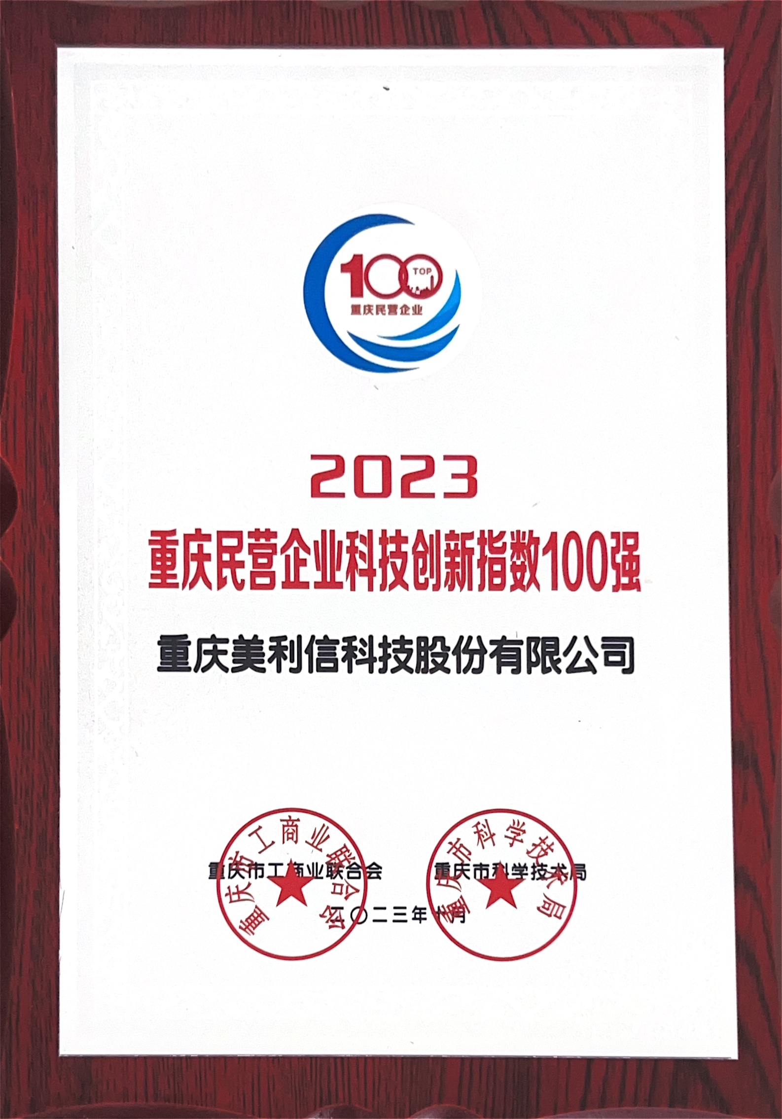 民营企业科技创新指数100强